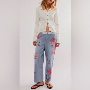 Free People We The Free Hot Tropics Cuffed Harem Pants NWT